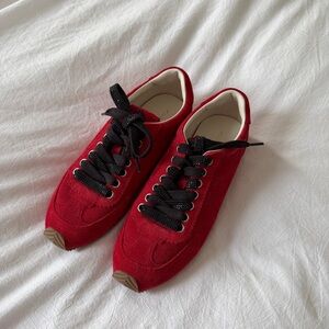 Kurt Geiger Red Suede Sneakers